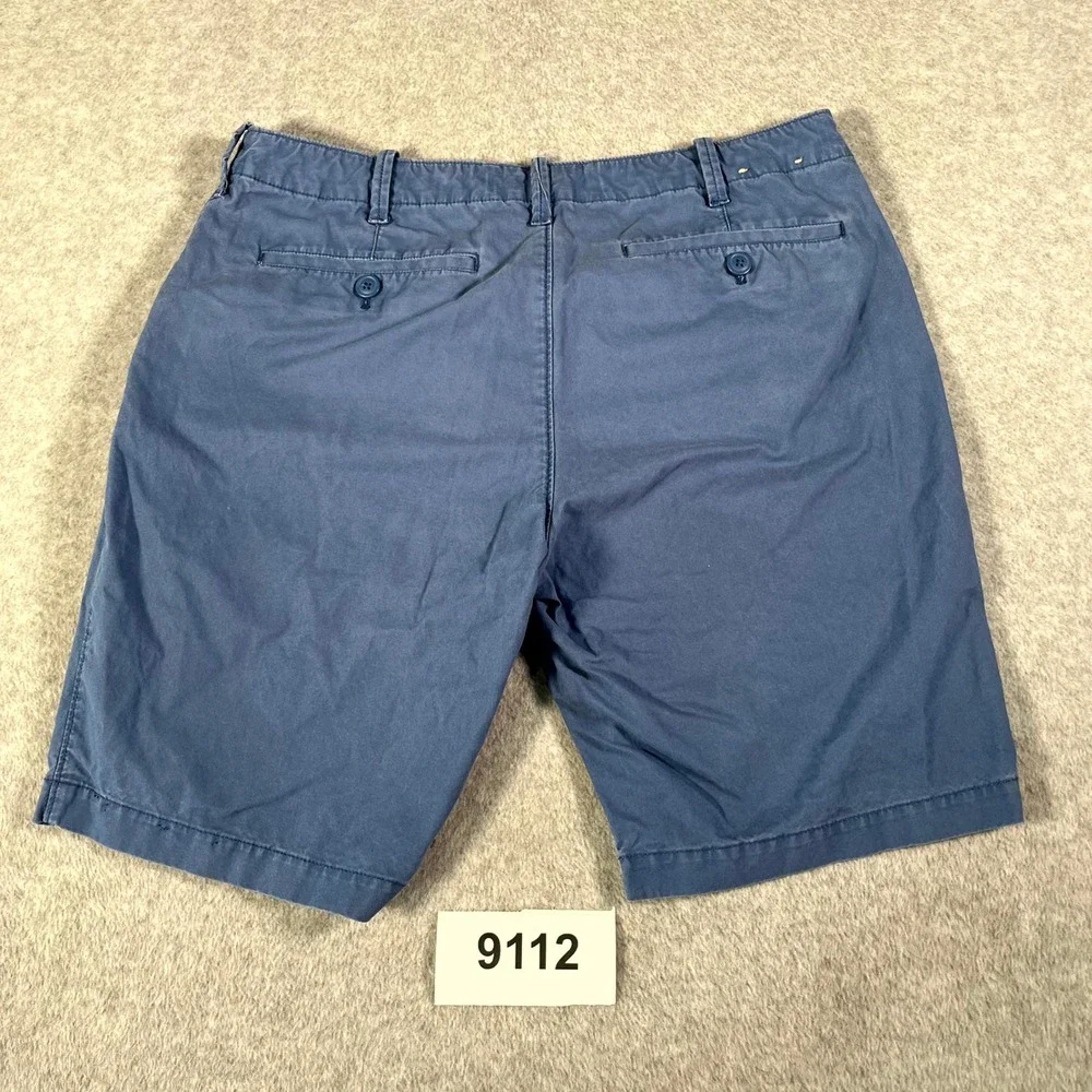 Express Chino Shorts Mens 33‎ Blue Cotton Flat Front Streetwear Casual Outdoor